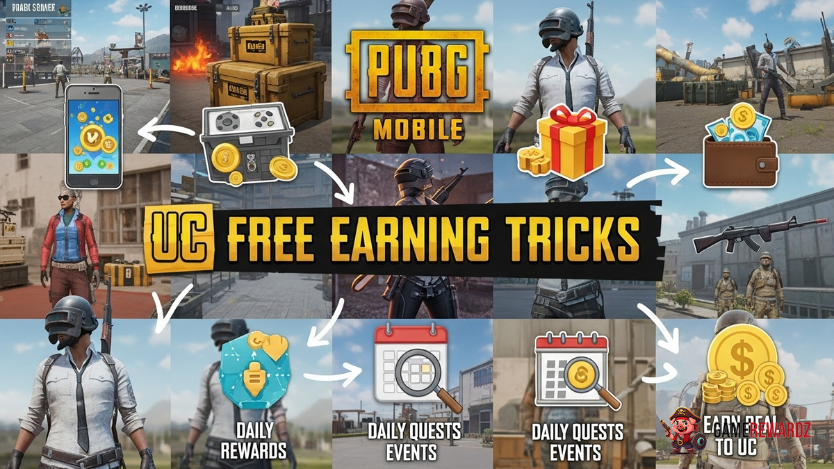 PUBG Mobile UC Free Earning Tricks